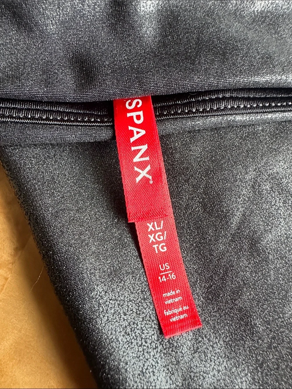 SPANX Black Kids Leggings with Red Tag